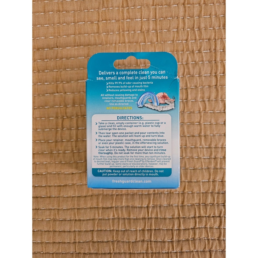 Fresh Guard by Efferdent Soak Cleaner for Retainers Mouth Guards Discontinued - Picture 3 of 6